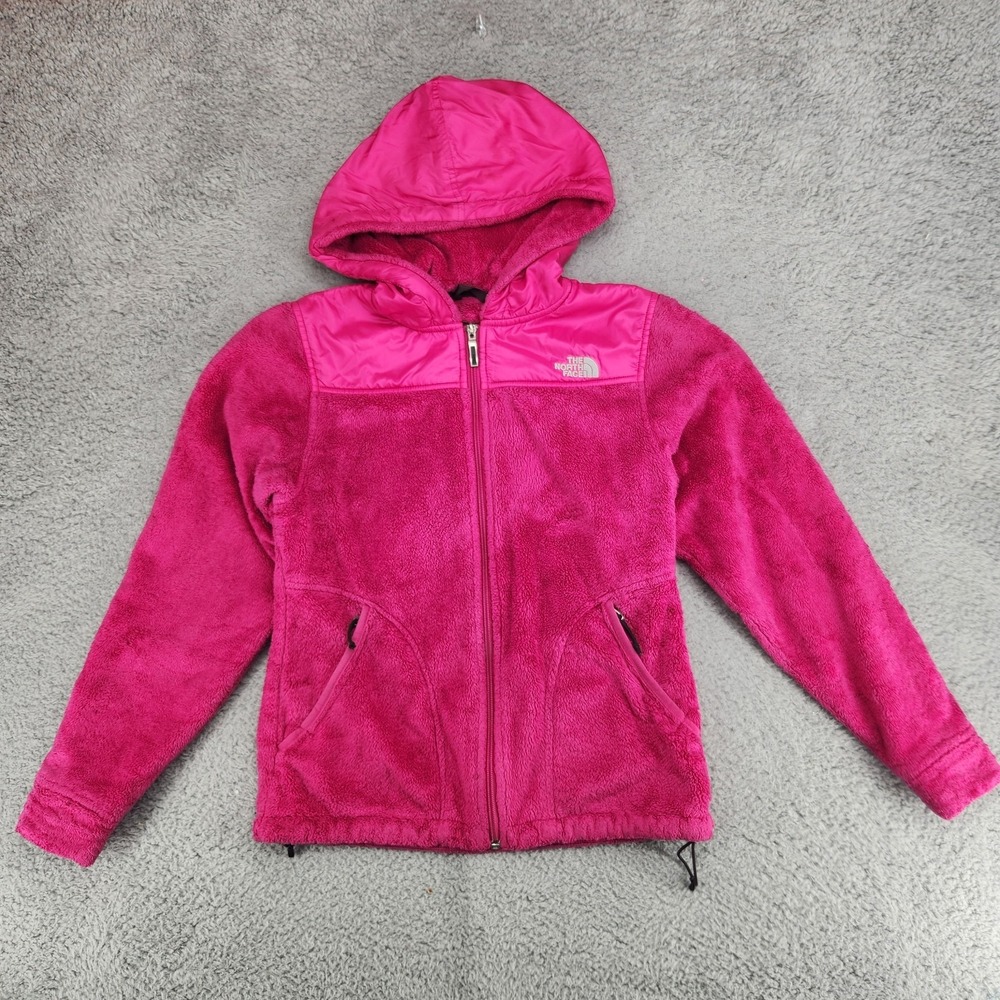 The North Face Osito Fleece Hooded Jacket Womens Size S Pink Full-Zip